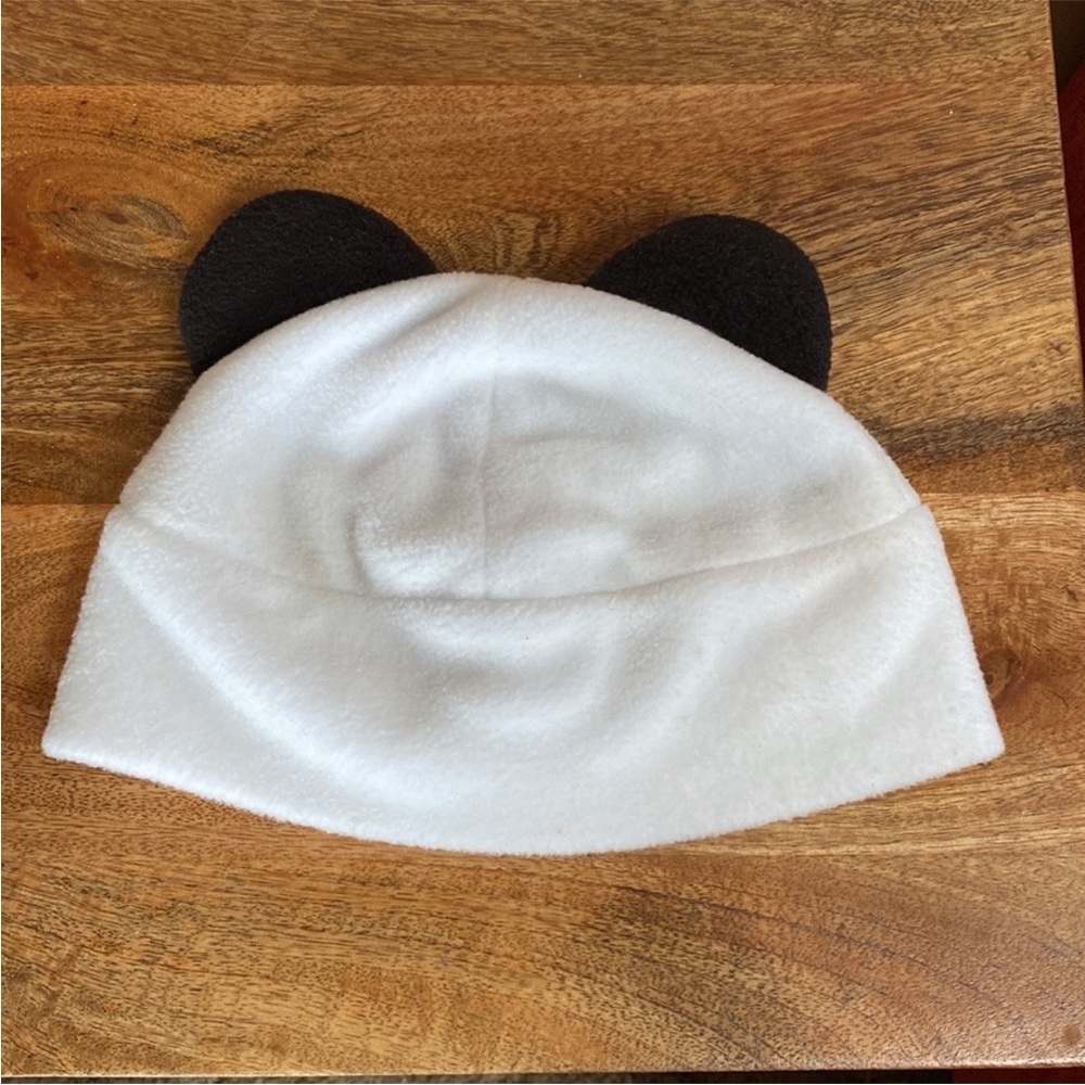 VTG Y2K Punch Brand Panda Bear Fleece Winter Hat Ears - Picture 7 of 12